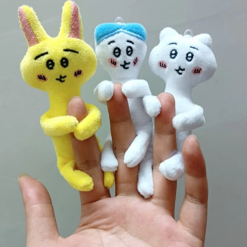 Innovative Chiikawa Usagi Plush Pendant Bestseller Hachiware Muscle Line Handcrafted Full-body Movable Pendant Gift